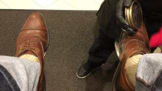ASMR shoe shine in San Jose Nordstrom