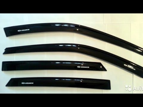 Как наклеить ветровики на Тойоту Камри. How to glue windscreens on Toyotа Camry