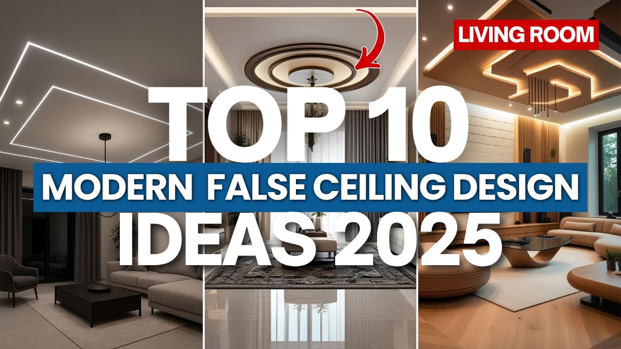 Top 10 Modern & Latest False Ceiling Designs Ideas 2026 For Living Room