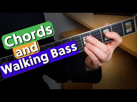 Chords & Walking Bass Groove on A Turnaround