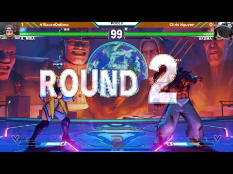 DKC 2017 SFV - A1SauceDaBoss (R. Mika) vs Chris Nguyen (Akuma)