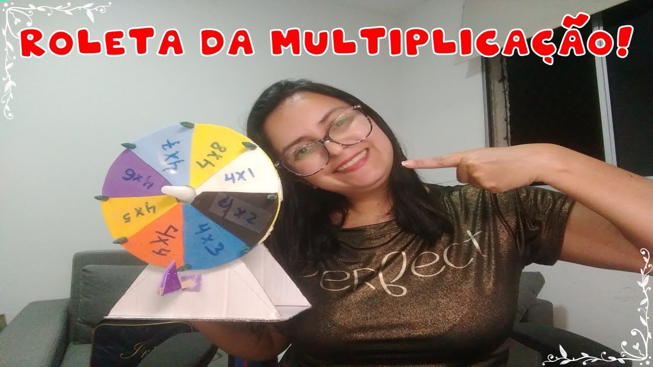 Como fazer uma roleta de papelão | Ensinando matemática com diversão (4º ano)!