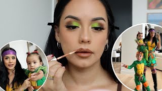 GRWM FOR OUR FIRST HALLOWEEN PARTY!