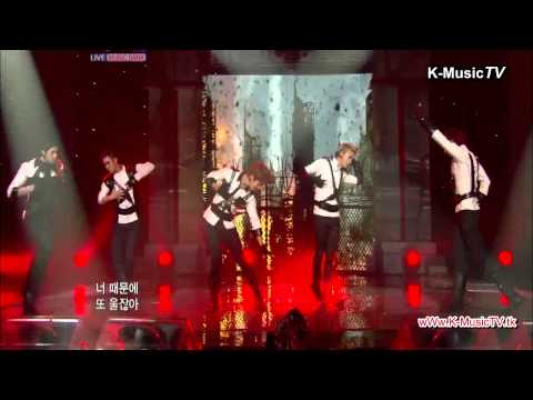 [Live HD 720p] 120127 - MBLAQ - It's war - Music Bank