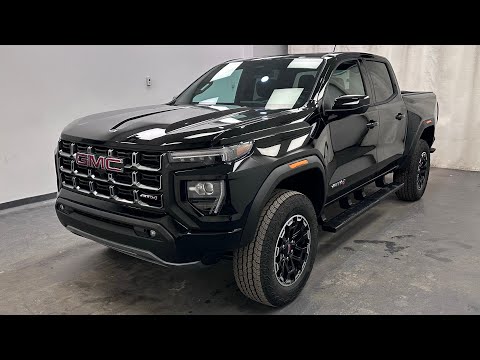 2026 GMC Canyon Crew Cab Short Box 4-Wheel Drive AT4 in Black for sale at Davis GMC Buick Lethbridge in Lethbridge, AB
