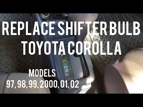 How to replace a shifter bulb for a Toyota Corolla 96, 97, 98, 99, 2000, 01, 02