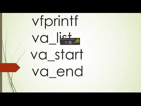 c program vfprintf va_list va_start va_arg va_end