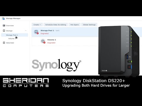 Upgrading hard drives in Synology NAS DS220+