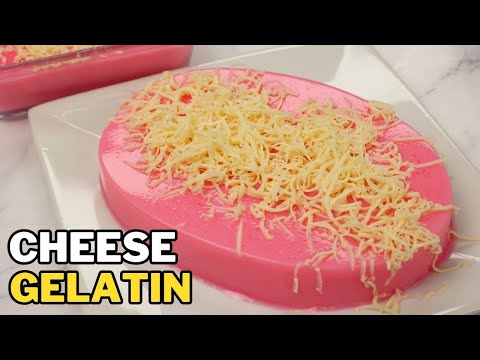 Easy Gelatin Recipe with Cheese (Filipino Desserts)