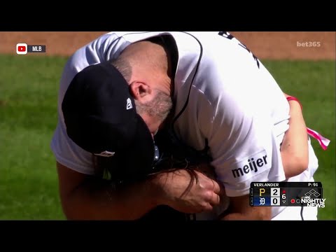 Good News: Tigers pitcher leaves mound in tears after daughter’s surprise