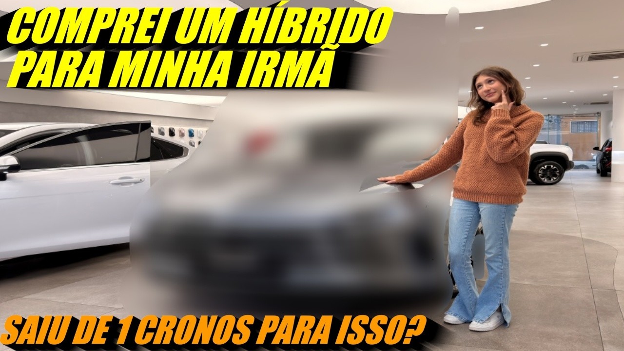 Comprei um carro hibrido plug-in para minha irmã! Ela Saiu do Fiat Cronos para isso?