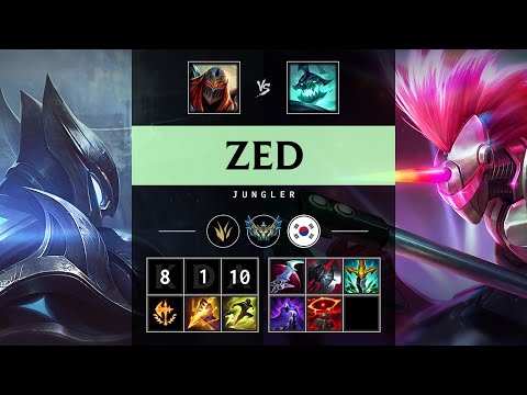 Zed Jungle vs Hecarim - KR Challenger Patch 25.11