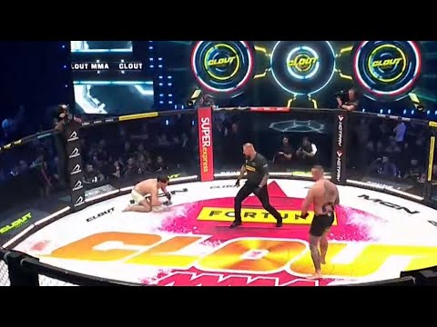CLOUT MMA 3: Natan Marcoń VS Denis Załęcki - Cała walka + Awantura