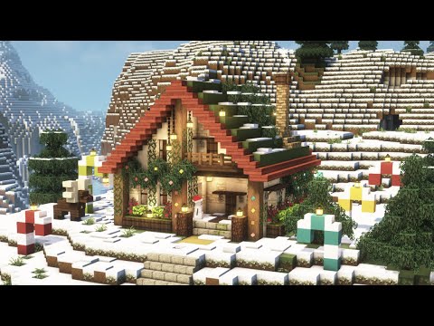 Meowing Cat Builds Epic Christmas Cottage in Minecraft!