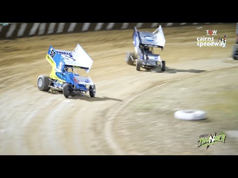 June 24 at TWW Cairns Speedway - Sprint cars heat 3 - Thunder in the Canefields
