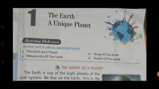 Class 3rd chapter first Earth a unique planet Hindi explanation