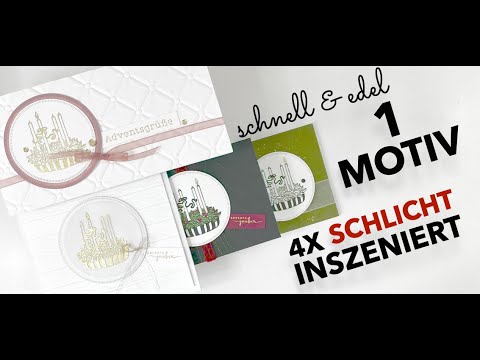 1 motif, 4x simply staged⎮Christmas⎮Rock 'n Roll to Ladylike⎮also for beginners