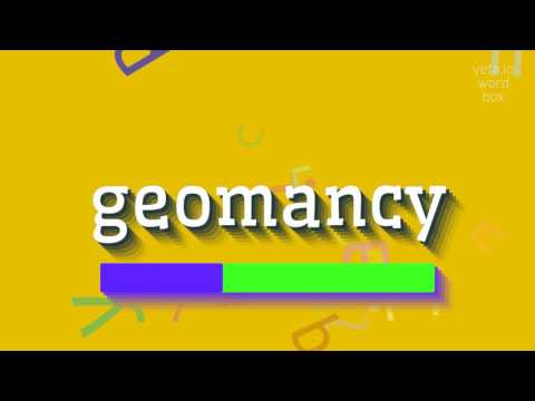 How to say "geomancy"! (High Quality Voices)