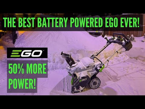 EGO POWER+ SNT2134 Review: The Most Powerful Single-Stage Snowblower in Action!