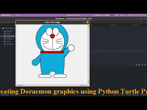 Doraemon Using Python Turtle Python Shorts Shorts