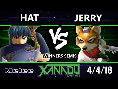 S@X 244 SSBM - hat (Marth, Sheik) Vs. Jerry (Fox) - Smash Melee Winners Semis