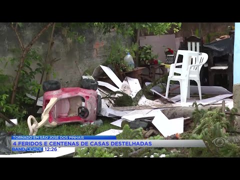 Veja as imagens do tornado que passou por São Jose Dos Pinhais