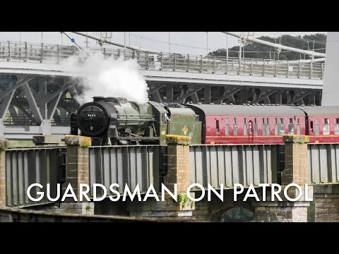 Roaring up Hemerdon - 46115 Scots Guardsman inaugural visit to the West Country - 2023