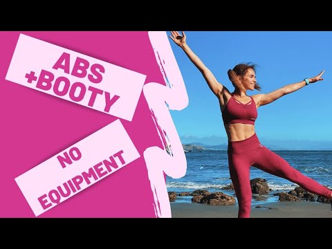 BURNING Abs + Booty Workout At Home (No equipment)