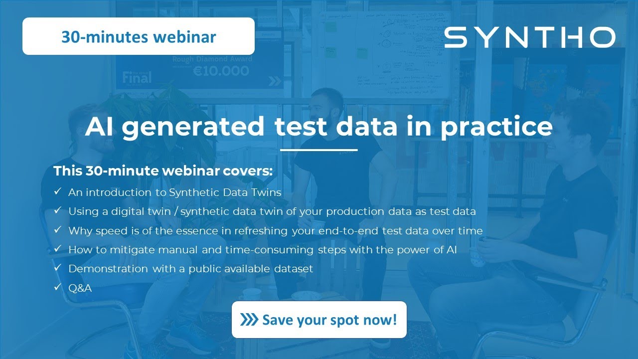 AI generated test data webinar
