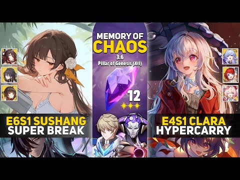 1.0 Standard DPS is still Viable? | E6 Sushang Break & E4 Clara Hypercarry | MOC 12 Honkai Star Rail