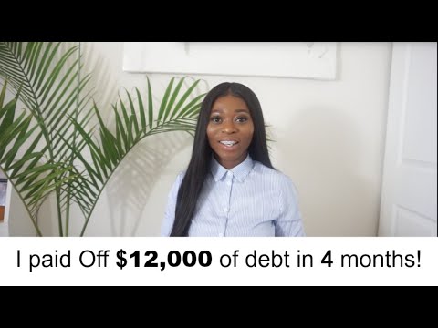 HOW I PAID OFF $12,000 DEBT IN 4 MONTHS!!