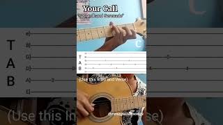 Your Call - Secondhand Serenade (Intro Guitar Tutorial with Tab) #guitartutorial #everyone #guitar