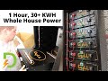 fastest large scale battery build 30 kwh power whole house cheap