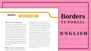 Adobe InDesign tutorial apply border on certain pages Explained in ENGLISH