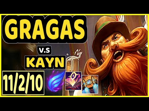 GRAGAS vs KAYN - 11/2/10 KDA JUNGLE CHALLENGER GAMEPLAY - NA