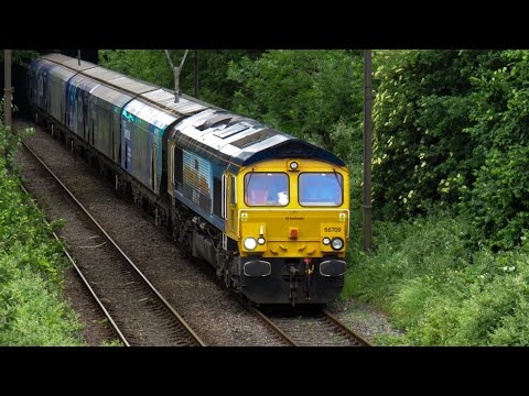 GBRf Class 66 No. 66709 on 6E09 LIverpool Biomass Terminal - Drax Aes @ Moss Lane on 03.06.20 - HD