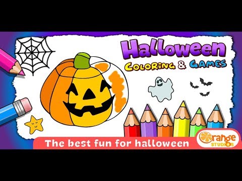 Halloween - Coloring & Games Video