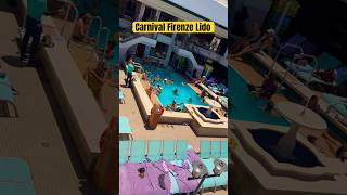 Much like the Carnival Venezia, the Firenze cruise ship lido deck is an elegant space to gather.