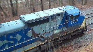 preview picture of video 'CSX Q217 Heading Through Avalon'