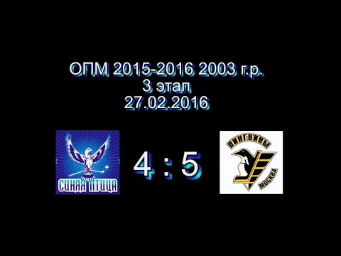 Синяя птица 2003 - Пингвины 2003 27.02.2016