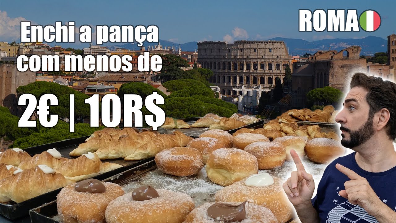 STREET FOOD ITÁLIA | COMIDA DE RUA EM ROMA COM APENAS 2€ (10 REAIS) 🍕 🥐