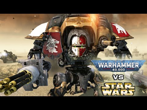 WARHAMMER 40K vs STAR WARS: Imperial Guard vs Galactic Republic - Men of War: Assault Squad 2