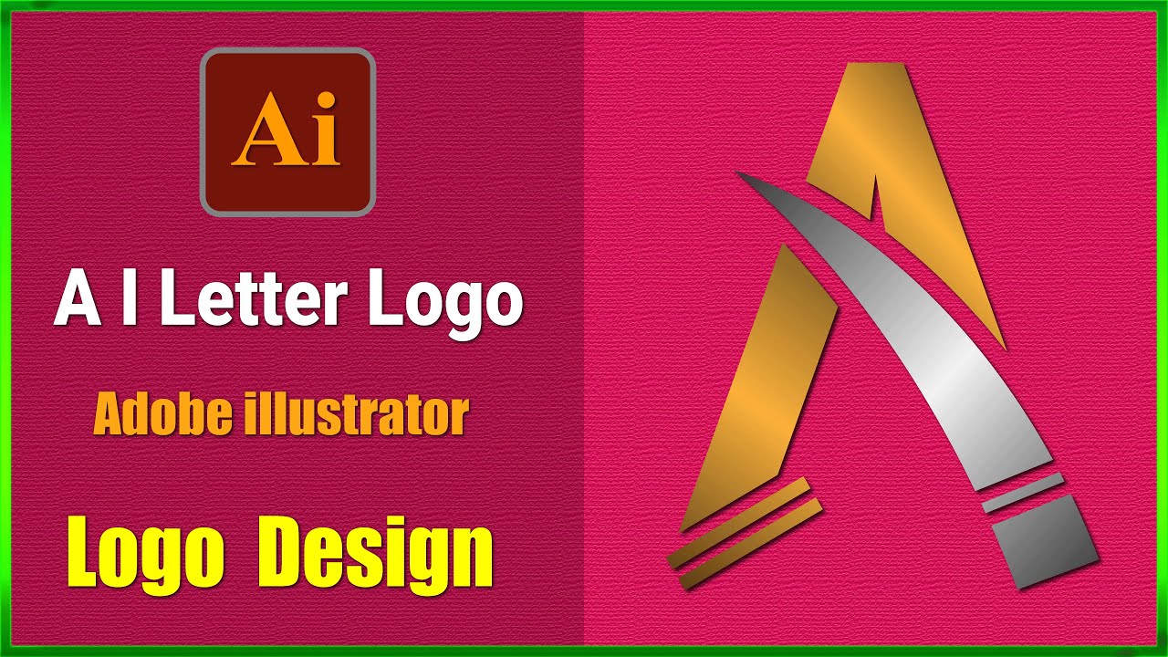 Adobe Illustrator - Design A I Letter Logo with Triangle and Circle