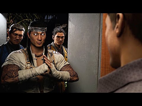 The Funniest Scene in Mortal Kombat 1 | Johnny Cage Meets Fire God Liu Kang | MK1 Scene