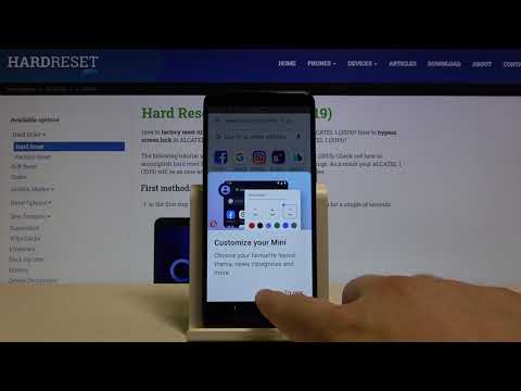 How to Block ADS Using Opera Mini in Alcatel 1 2019 – Enable AdBlock