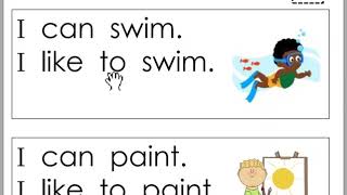 Very first sight word sentences 9 to