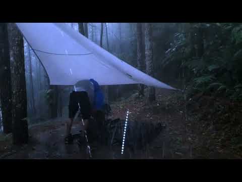 Amazing!! Crazy's Solo Camping in the rain 