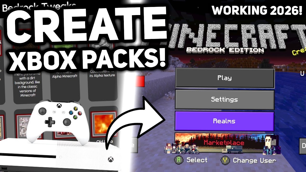 NEW How To Create YOUR OWN Texture Pack For Minecraft Xbox! Bedrock Tweaks on ModMate App!
