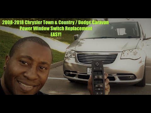 2008 - 2018 Chrysler Town & Country/Dodge Caravan Minivan Window Switch Replacement | EASY FIX!