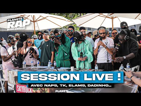SESSION FREESTYLE avec Naps, TK, Dadinho, Elams, Tiaz, Veezy, OD & Nia ! #PlanèteRap